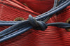 Authentic Louis Vuitton Epi Noe Bi-color Red x Blue M44084 Drawstring Bag 6192I