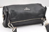 Authentic PRADA Vintage Leather Shoulder Hand Bag Purse Black Junk 6192K