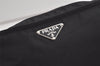 Auth PRADA VELA SPORT Nylon Tessuto Leather Shoulder Bag BT0174 Black Junk 6194K