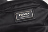 Auth PRADA VELA SPORT Nylon Tessuto Leather Shoulder Bag BT0174 Black Junk 6194K