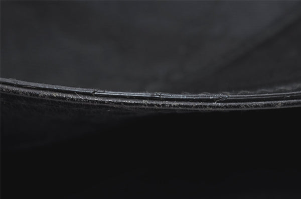 Authentic GUCCI Vintage Shoulder Tote Bag GG Canvas Leather 109141 Black 6195I