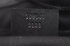 Authentic GUCCI Vintage Shoulder Tote Bag GG Canvas Leather 109141 Black 6195I