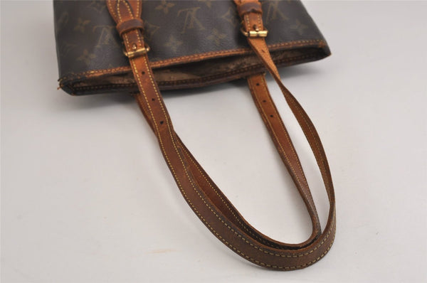 Authentic Louis Vuitton Monogram Bucket PM Shoulder Tote Bag M42238 LV 6195J