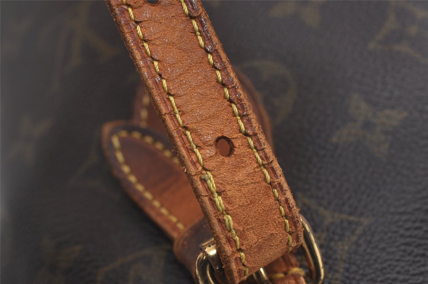 Authentic Louis Vuitton Monogram Bucket PM Shoulder Tote Bag M42238 LV 6195J