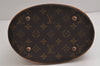 Authentic Louis Vuitton Monogram Bucket PM Shoulder Tote Bag M42238 LV 6195J