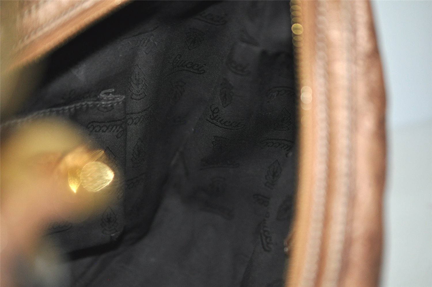 Authentic GUCCI Guccissima Twins Shoulder Hand Bag GG Leather 232962 Brown 6196I