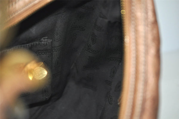 Authentic GUCCI Guccissima Twins Shoulder Hand Bag GG Leather 232962 Brown 6196I