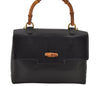 Authentic GUCCI Bamboo 2Way Hand Shoulder Bag Purse Leather Black Junk 6197J