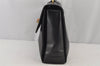 Authentic GUCCI Bamboo 2Way Hand Shoulder Bag Purse Leather Black Junk 6197J