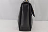 Authentic GUCCI Bamboo 2Way Hand Shoulder Bag Purse Leather Black Junk 6197J