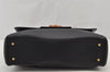 Authentic GUCCI Bamboo 2Way Hand Shoulder Bag Purse Leather Black Junk 6197J