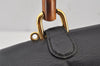 Authentic GUCCI Bamboo 2Way Hand Shoulder Bag Purse Leather Black Junk 6197J