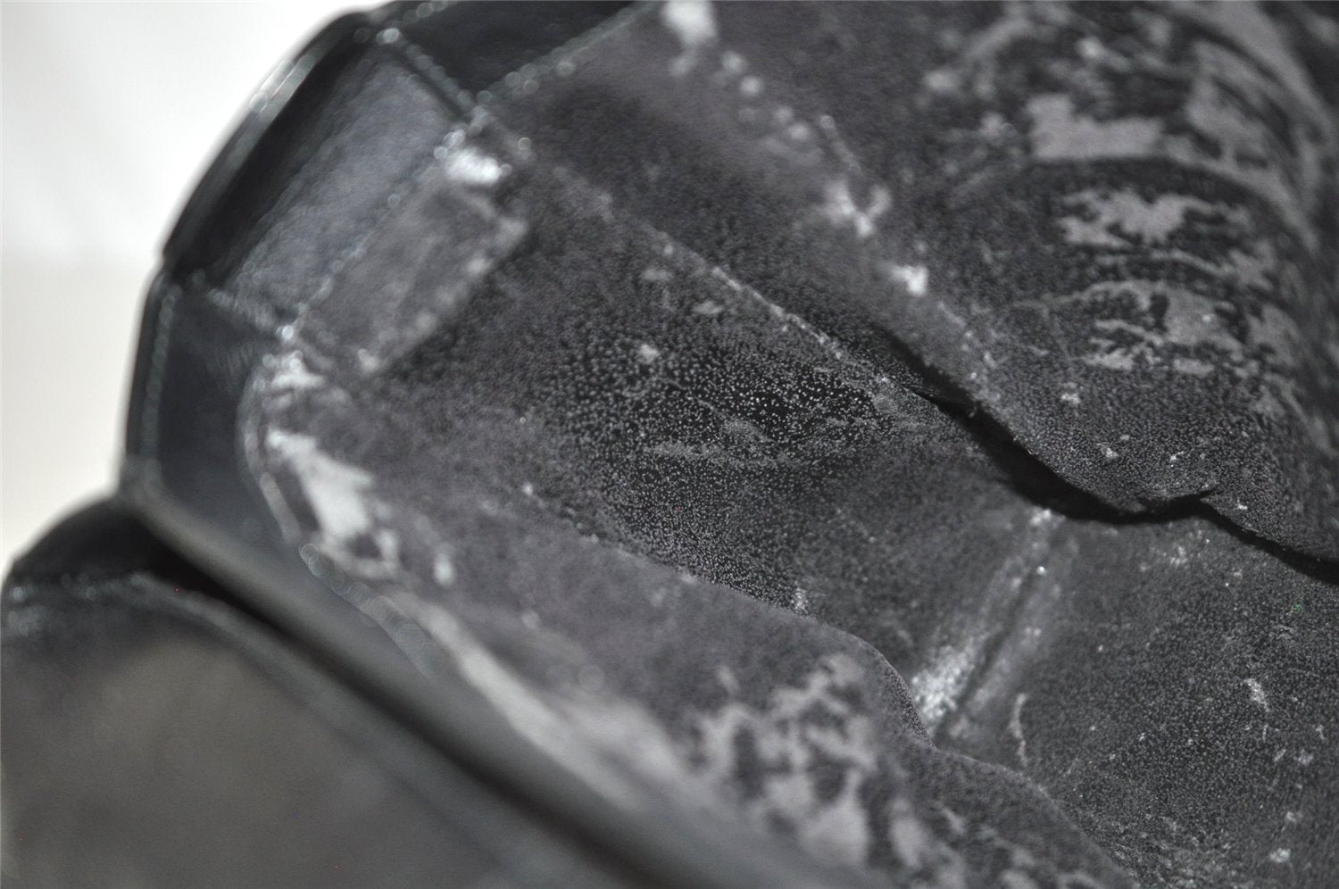 Authentic GUCCI Bamboo 2Way Hand Shoulder Bag Purse Leather Black Junk 6197J