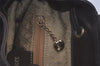 Authentic GUCCI Vintage Bamboo Drawstring Backpack Leather Brown 6197K