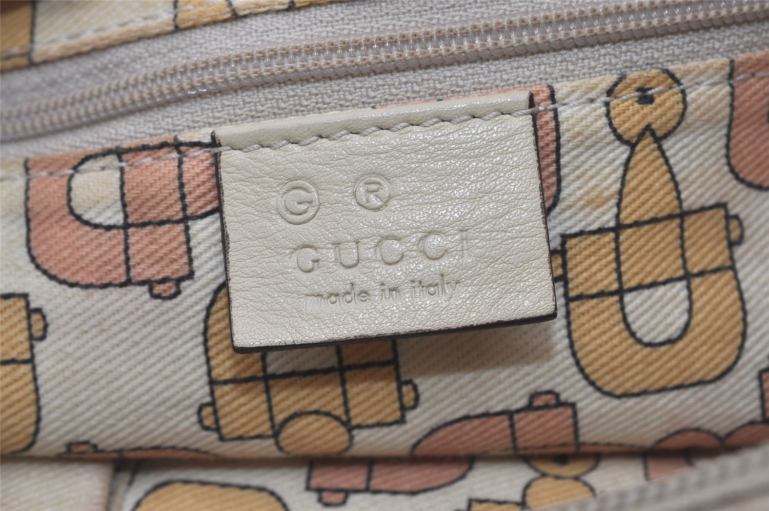 Authentic GUCCI Guccissima GG Leather Shoulder Hand Bag 262903 White 6199I