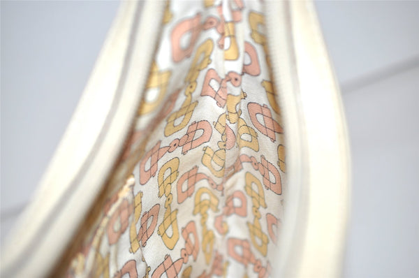 Authentic GUCCI Guccissima GG Leather Shoulder Hand Bag 262903 White 6199I