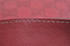 Authentic GUCCI Guccissima Shoulder Tote Bag GG Leather 257275 Red 6201I
