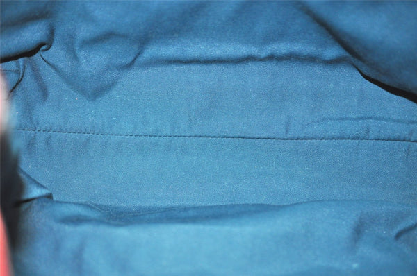 Authentic GUCCI Guccissima Shoulder Tote Bag GG Leather 257275 Red 6201I