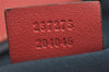 Authentic GUCCI Guccissima Shoulder Tote Bag GG Leather 257275 Red 6201I