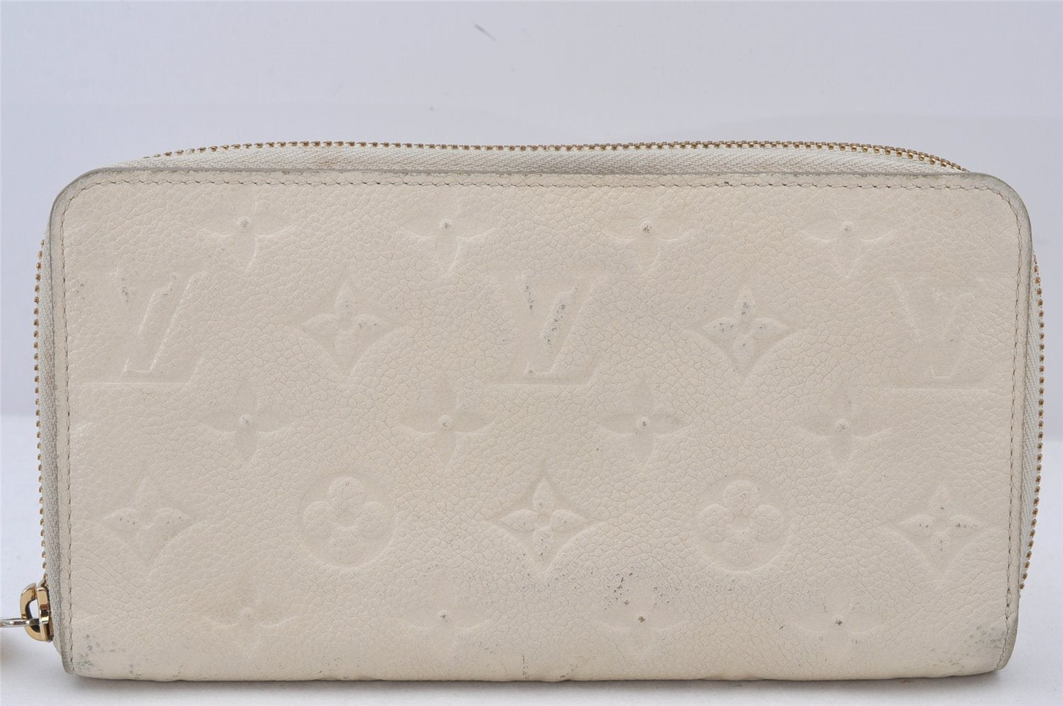 Louis Vuitton Monogram Empreinte Portefeuille Secret Long Wallet White LV 6202K