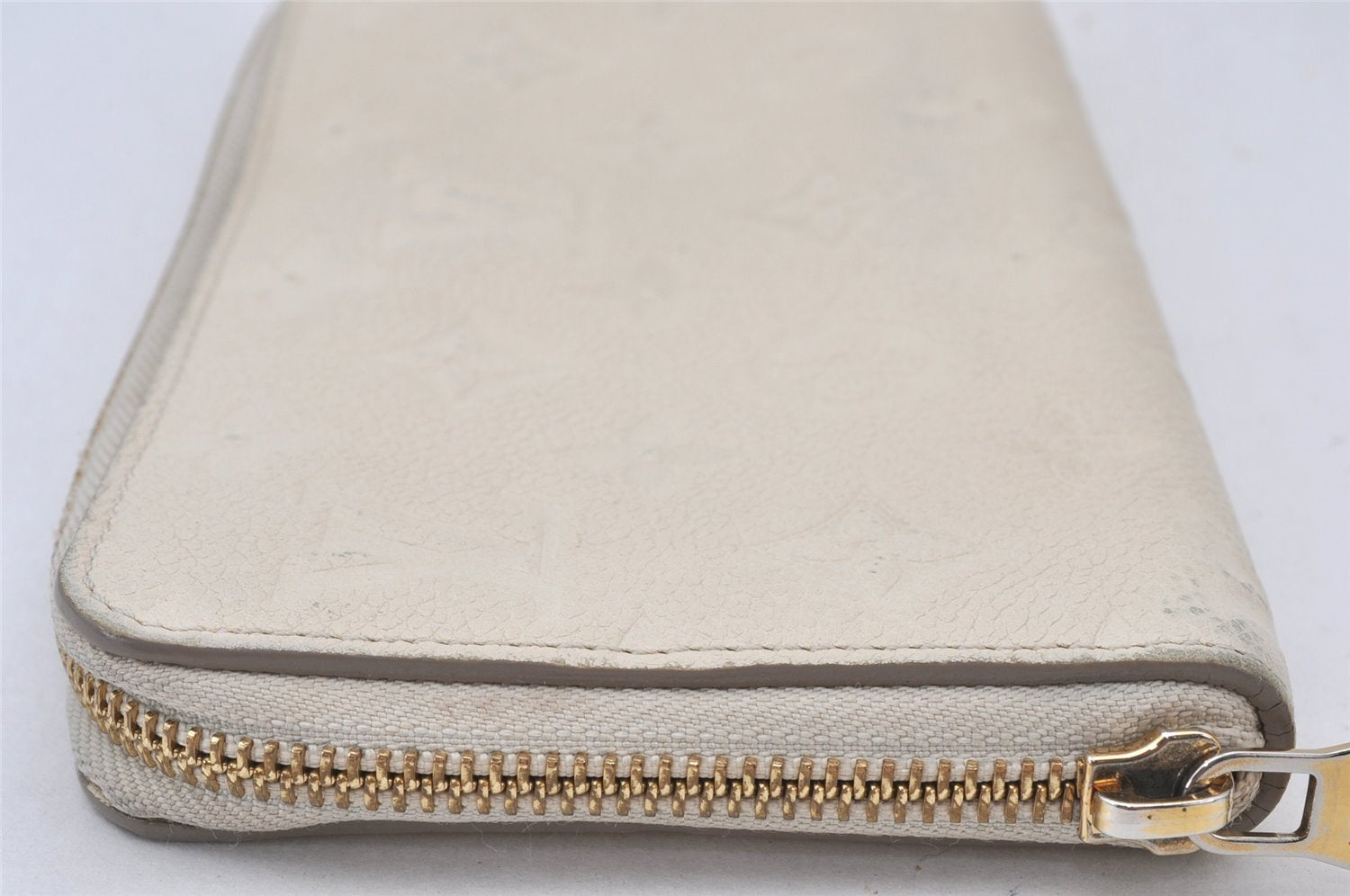 Louis Vuitton Monogram Empreinte Portefeuille Secret Long Wallet White LV 6202K