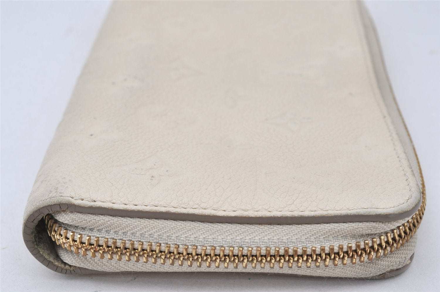 Louis Vuitton Monogram Empreinte Portefeuille Secret Long Wallet White LV 6202K