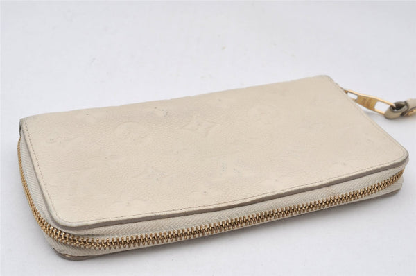 Louis Vuitton Monogram Empreinte Portefeuille Secret Long Wallet White LV 6202K