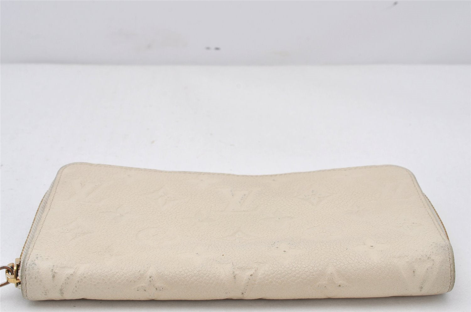 Louis Vuitton Monogram Empreinte Portefeuille Secret Long Wallet White LV 6202K