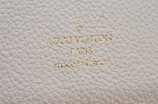 Louis Vuitton Monogram Empreinte Portefeuille Secret Long Wallet White LV 6202K