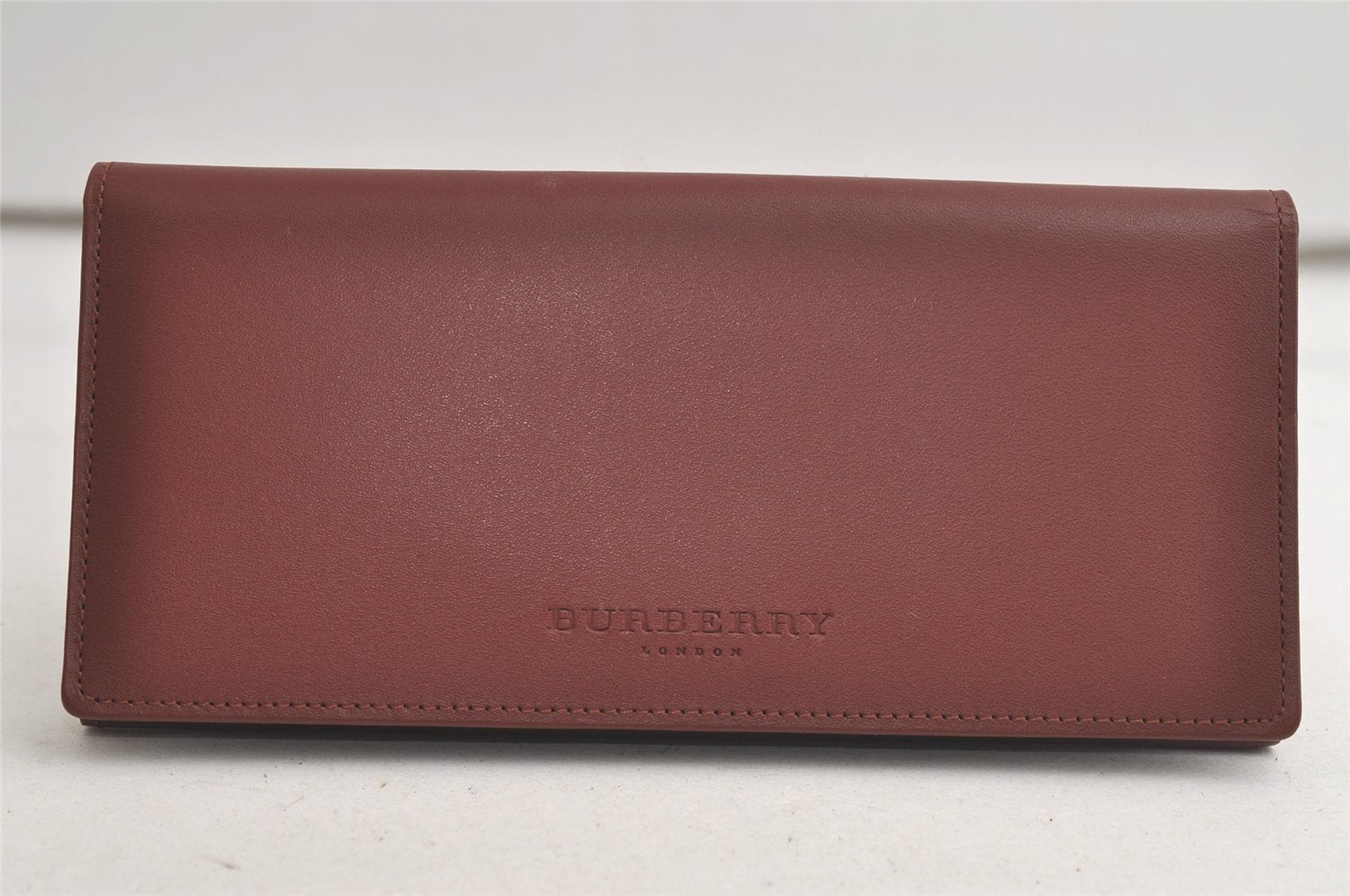 Authentic BURBERRY Vintage Leather Long Wallet Purse Brown Box 6204K