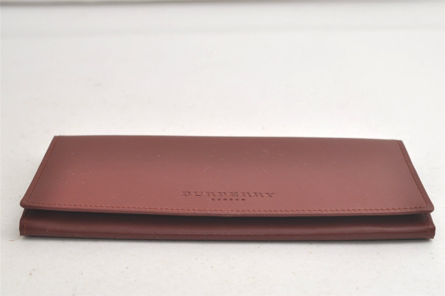 Authentic BURBERRY Vintage Leather Long Wallet Purse Brown Box 6204K