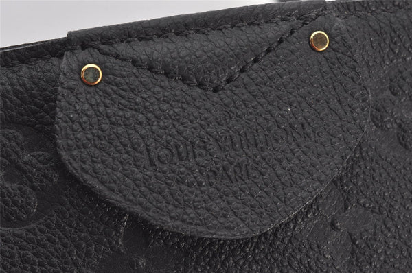 Auth Louis Vuitton Monogram Empreinte Marais MM Hand Bag Black M41040 LV 6205K