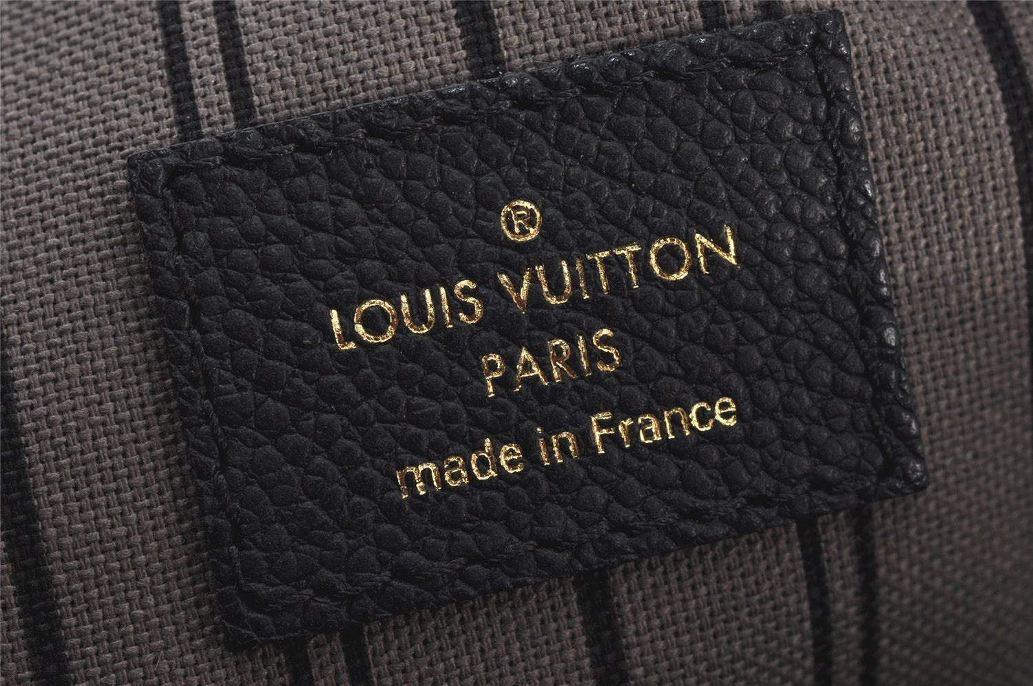 Auth Louis Vuitton Monogram Empreinte Marais MM Hand Bag Black M41040 LV 6205K