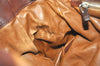 Authentic PRADA Vintage Leather Nappa 2Way Shoulder Hand Tote Bag Brown 6206I