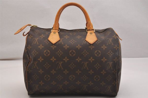 Authentic Louis Vuitton Monogram Speedy 30 Hand Boston Bag M41526 Junk 6206J