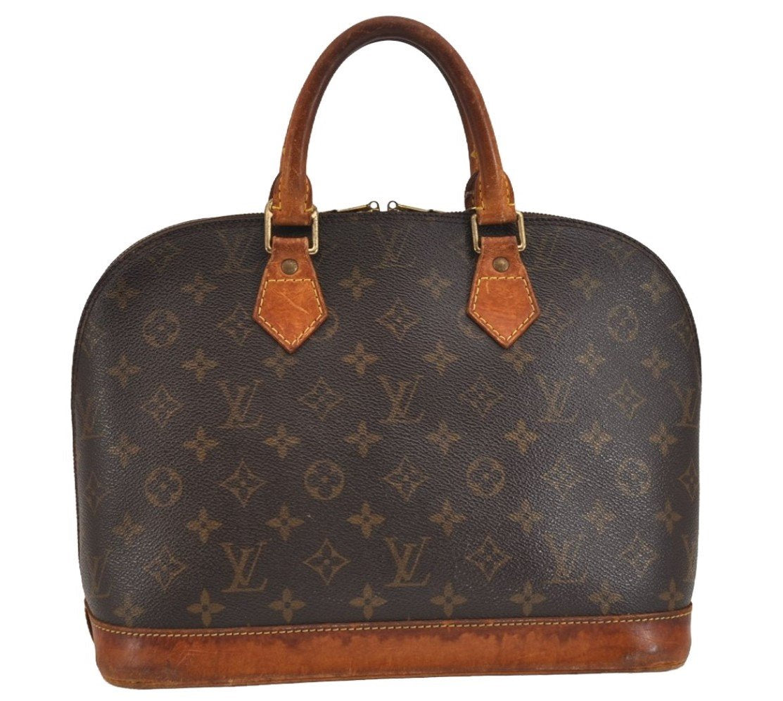 Authentic Louis Vuitton Monogram Alma Hand Bag Purse M51130 LV 6208J
