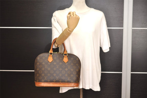 Authentic Louis Vuitton Monogram Alma Hand Bag Purse M51130 LV 6208J