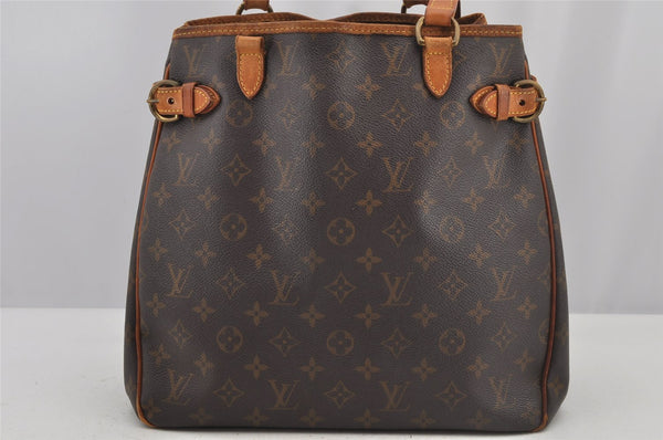 Authentic Louis Vuitton Monogram Batignolles Vertical Tote Bag M51153 Junk 6209J