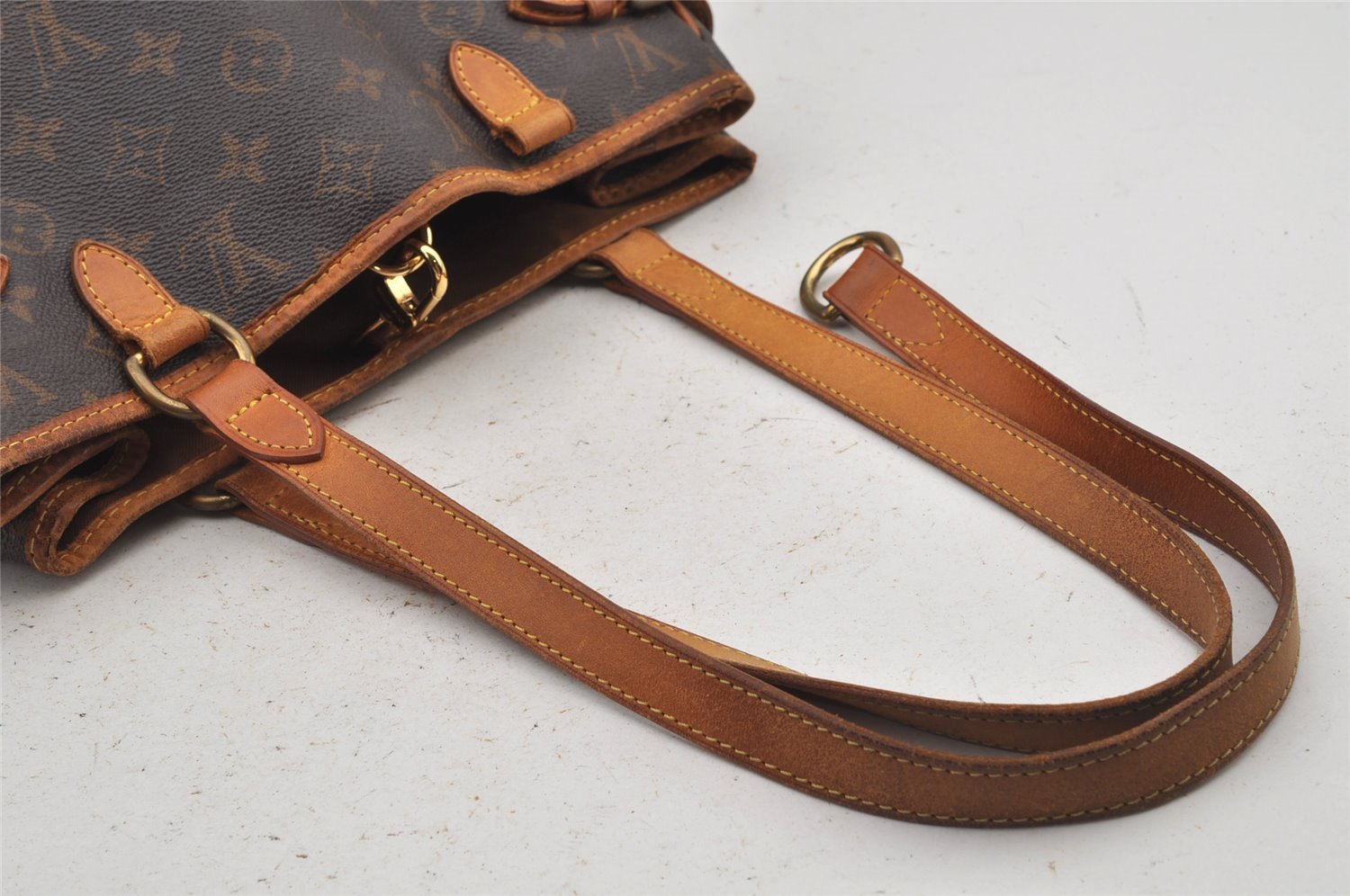 Authentic Louis Vuitton Monogram Batignolles Vertical Tote Bag M51153 Junk 6209J