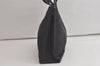 Authentic HERMES Vintage Fourre Tout PM Hand Tote Bag Canvas Black 6209K