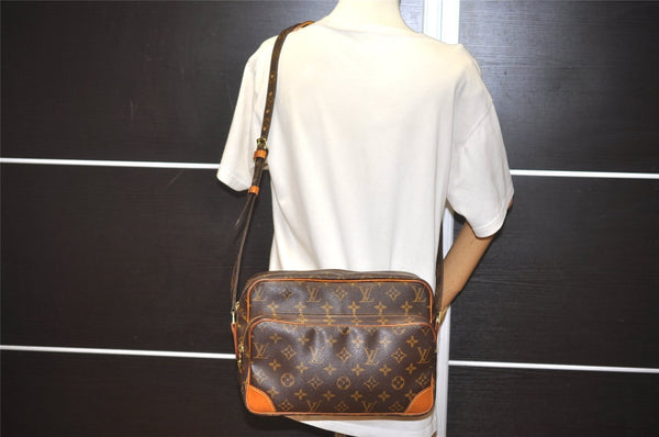 Authentic Louis Vuitton Monogram Nile Shoulder Cross Body Bag M45244 LV 6210I