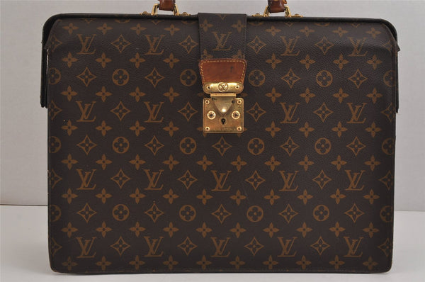 Authentic Louis Vuitton Monogram Serviette Fermoir Briefcase M53305 LV 6210J