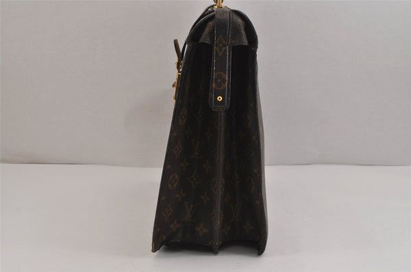 Authentic Louis Vuitton Monogram Serviette Fermoir Briefcase M53305 LV 6210J