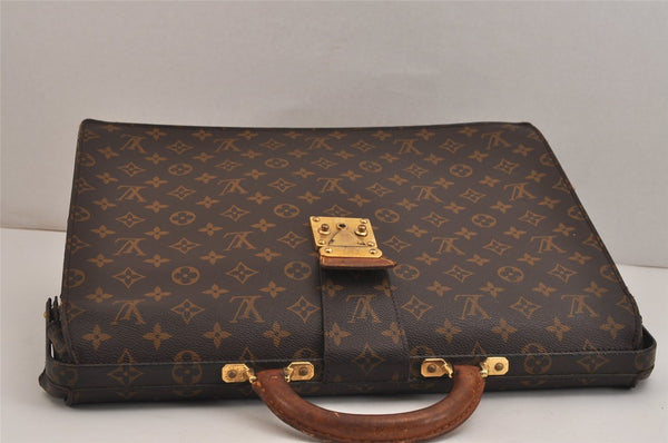 Authentic Louis Vuitton Monogram Serviette Fermoir Briefcase M53305 LV 6210J