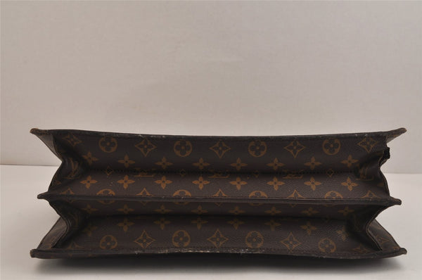 Authentic Louis Vuitton Monogram Serviette Fermoir Briefcase M53305 LV 6210J