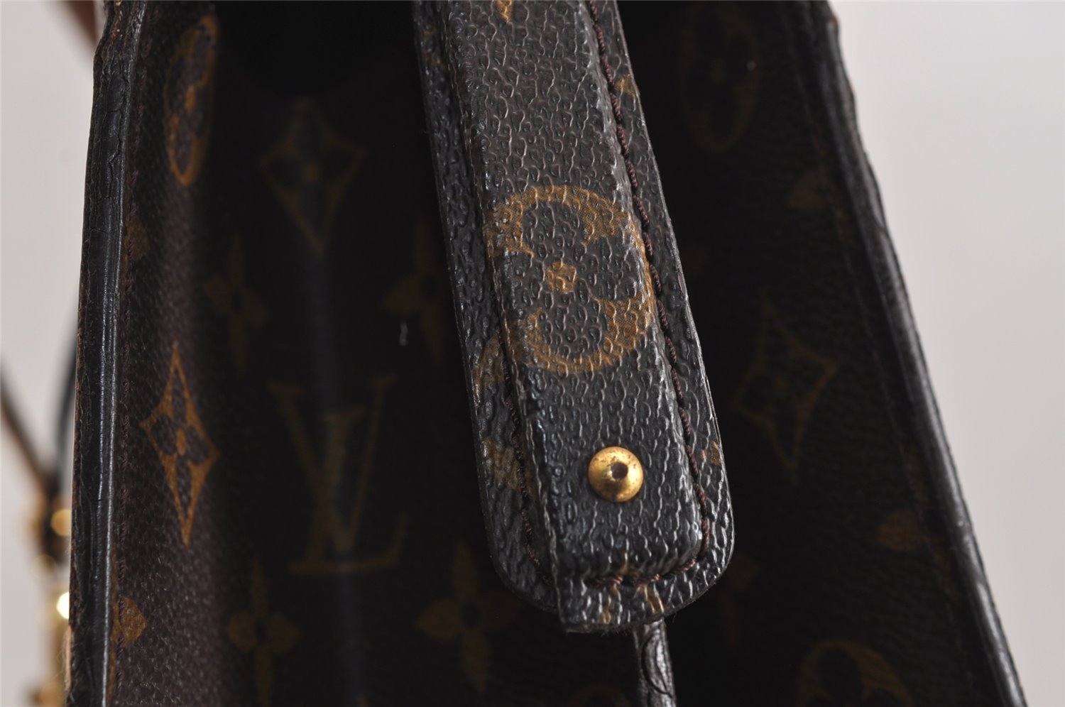 Authentic Louis Vuitton Monogram Serviette Fermoir Briefcase M53305 LV 6210J
