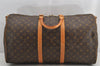 Authentic Louis Vuitton Monogram Keepall Bandouliere 55 M41414 Boston Bag 6211I