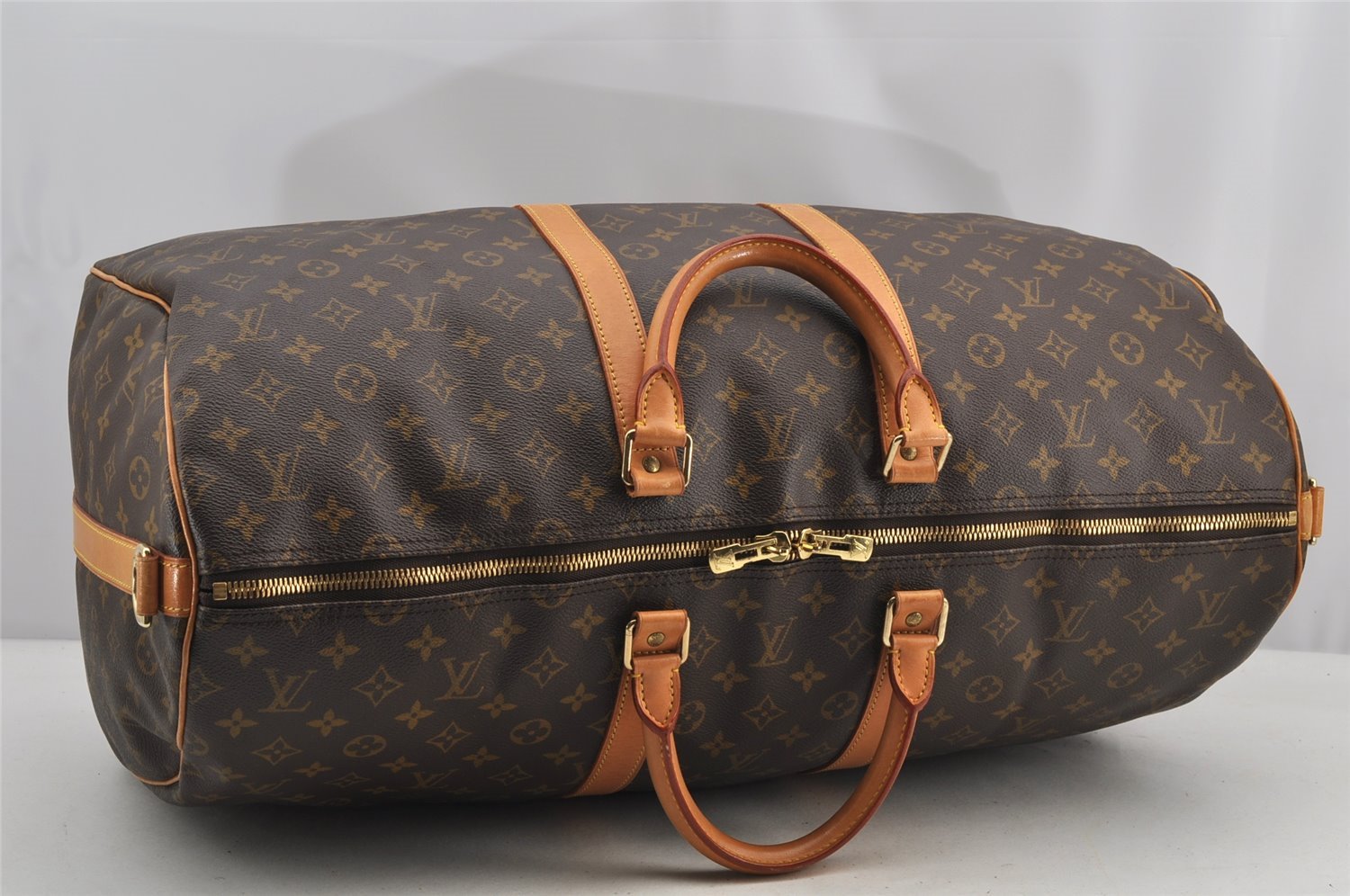 Authentic Louis Vuitton Monogram Keepall Bandouliere 55 M41414 Boston Bag 6211I