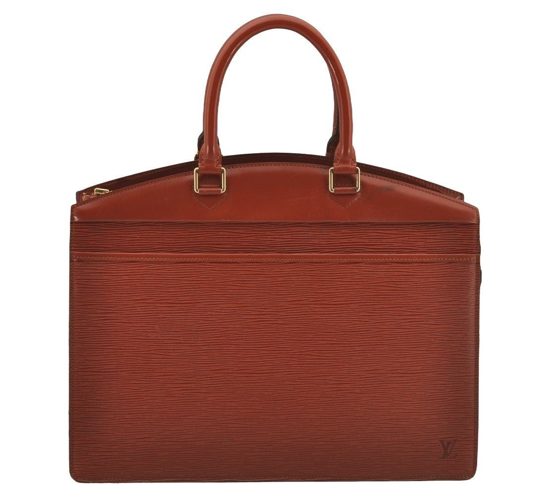 Authentic Louis Vuitton Epi Riviera Hand Bag Brown M48183 LV 6211J