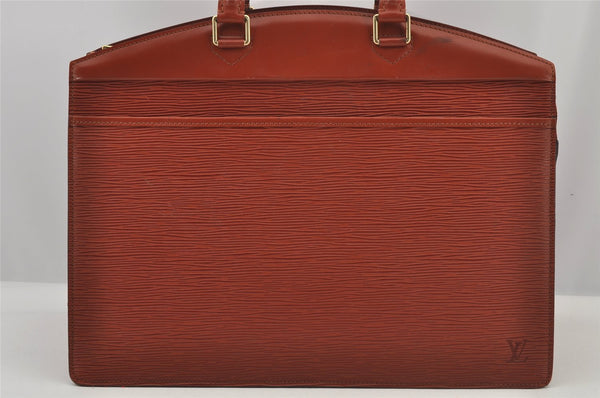 Authentic Louis Vuitton Epi Riviera Hand Bag Brown M48183 LV 6211J
